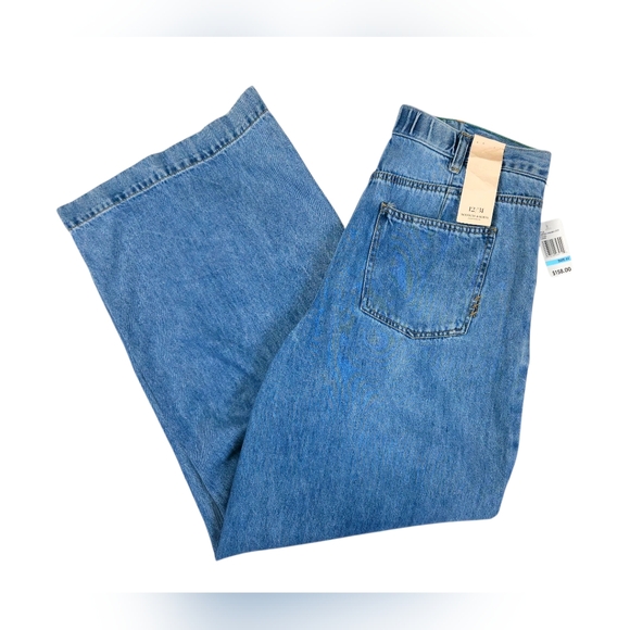 Scotch & Soda Amsterdam NWT 12/31 Flat Iron Wide Leg Relaxed Denim Jeans Women's